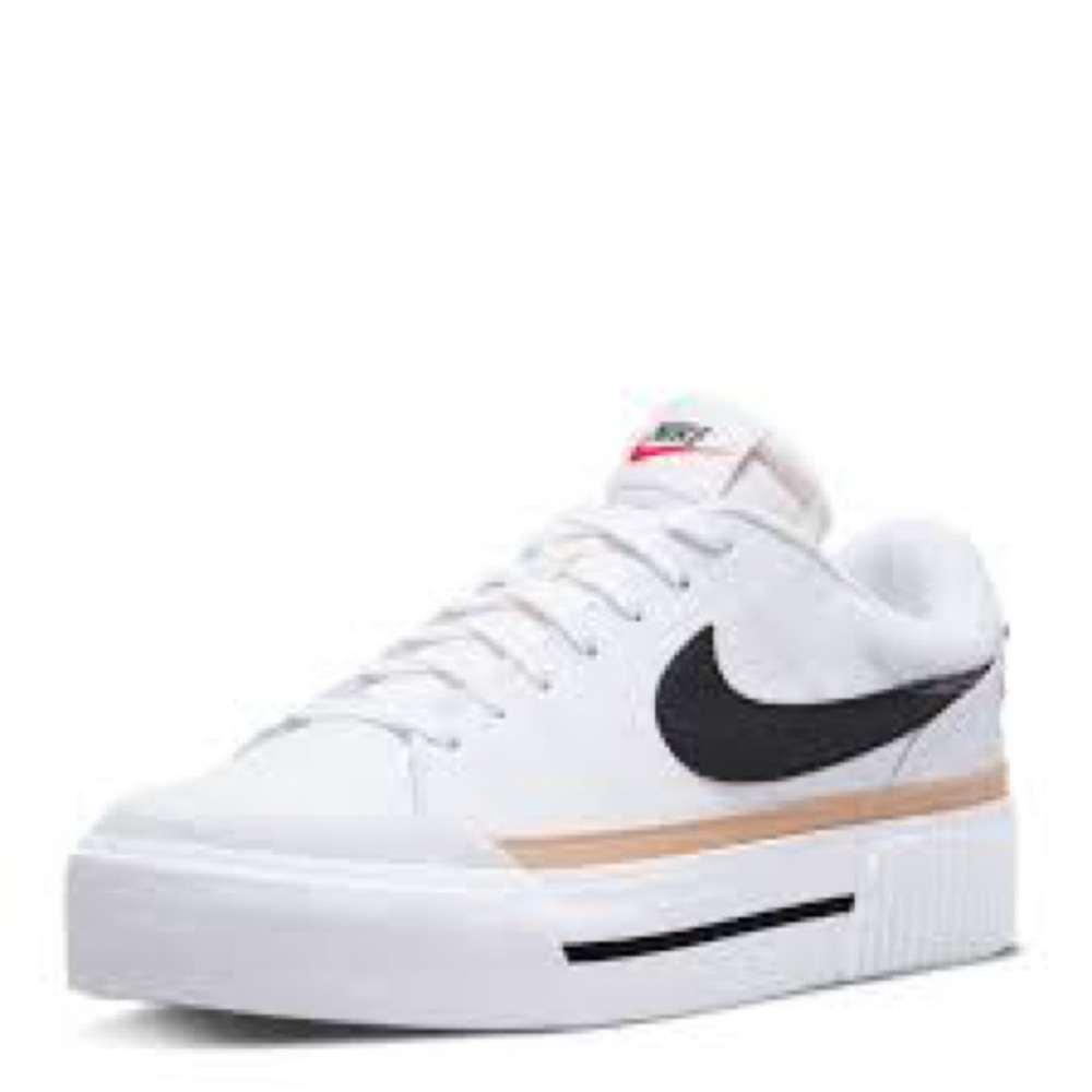 Nike Court Legacy Women's 8.5 Sneakers EUC - White and Black